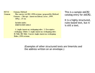 Karen Coyle Keynote - R&D: Can Resource Description become Rigorous Data?