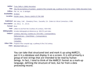 Karen Coyle Keynote - R&D: Can Resource Description become Rigorous Data?