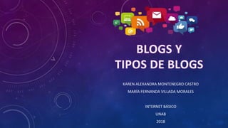 KAREN ALEXANDRA MONTENEGRO CASTRO
MARÍA FERNANDA VILLADA MORALES
INTERNET BÁSICO
UNAB
2018
 