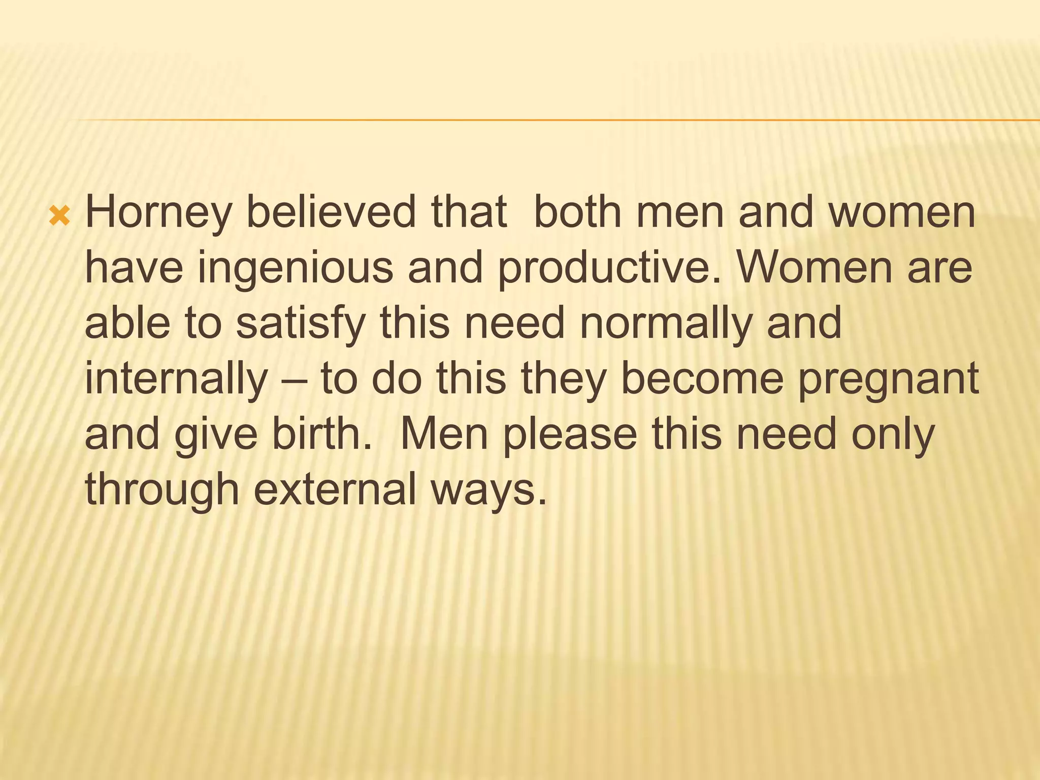 Karen horney personality theory | PPTX