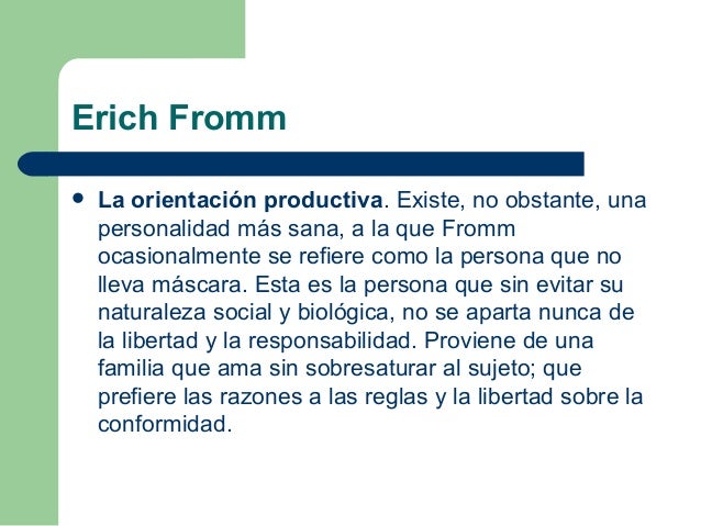 Karen horney y erich fromm