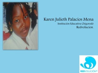 Karen Julieth Palacios Mena
Institución Educativa Chigorodó
Redvolucion.
 