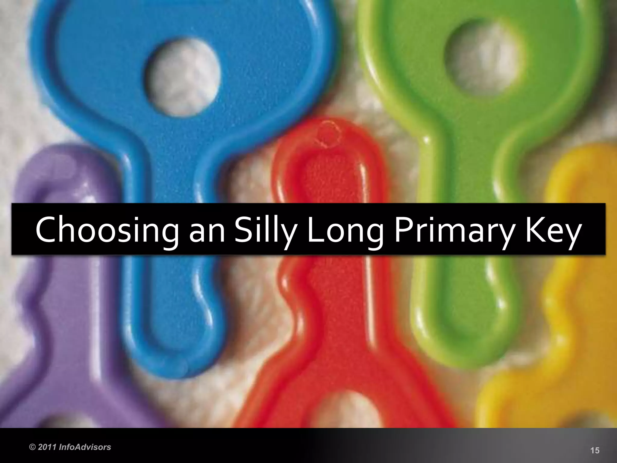 Choosing an Silly Long Primary Key
 