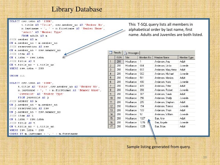 SQL Portfolio