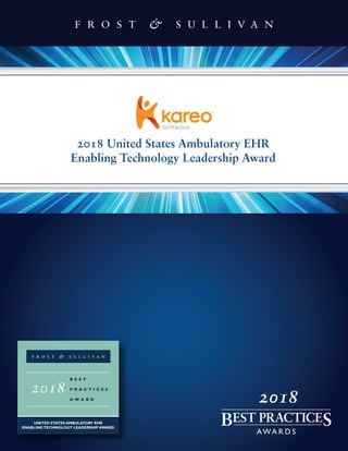 2018 United States Ambulatory EHR
Enabling Technology Leadership Award
2018
 