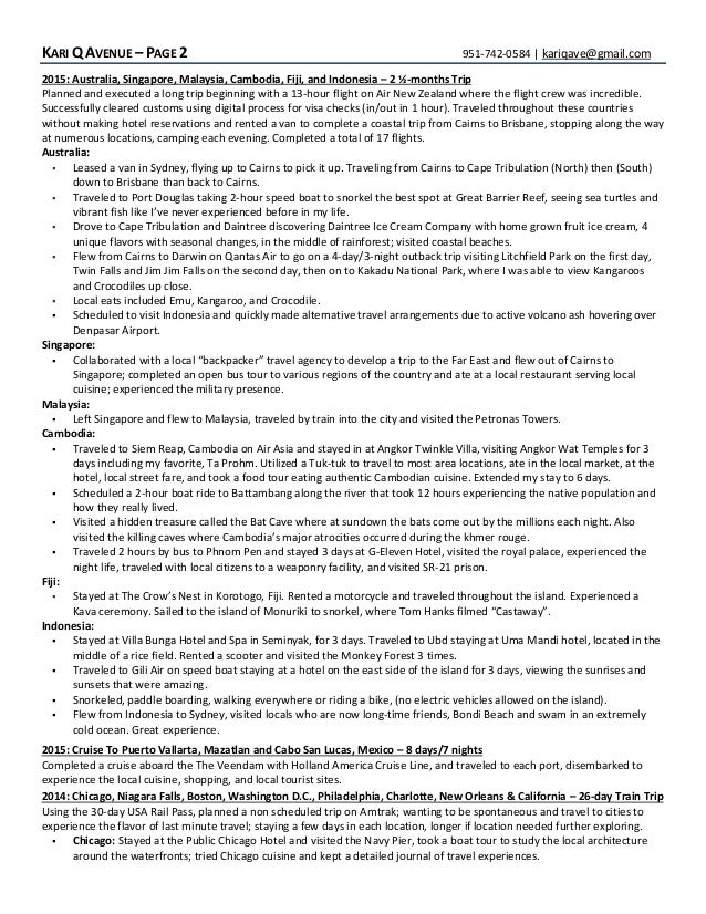 customer service travel tour guide resume for kari q avenue tour guide resume
