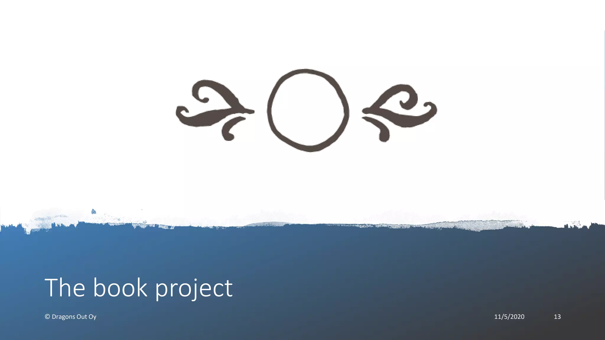 The book project
© Dragons Out Oy 11/5/2020 13
 