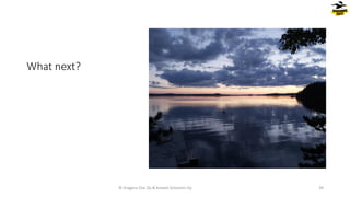 What next?
© Dragons Out Oy & Knowit Solutions Oy 39
 