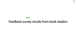 Feedback survey results from book readers
30
© Dragons Out Oy
 
