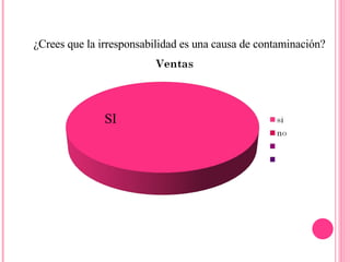 ¿Crees que la irresponsabilidad es una causa de contaminación? SI 
