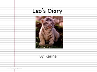 Leo’s Diary  By  Karina  