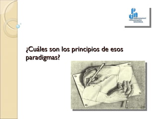 ¿Cuáles son los principios de esos paradigmas? 