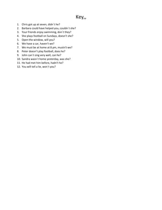 Karina m 8 question tags level b2 | DOCX