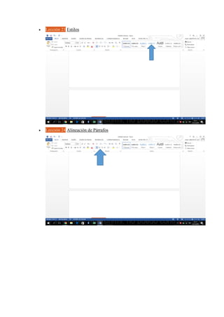  Lección 23 Estilos
 Lección 24 Alineación de Párrafos
 