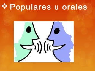 Populares u orales