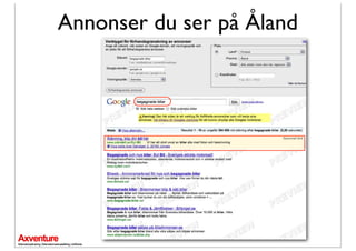 Annonser du ser på Åland
 
