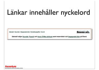 Länkar innehåller nyckelord
 