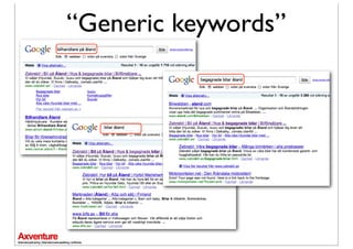 “Generic keywords”
 