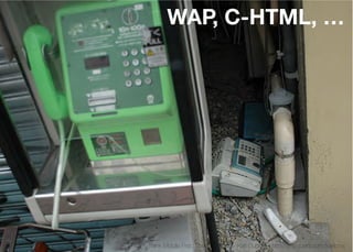 WAP, C-HTML, …




Think Mobile First, Then Enhance - Karl Dubost - http://my.opera.com/karlcow
 