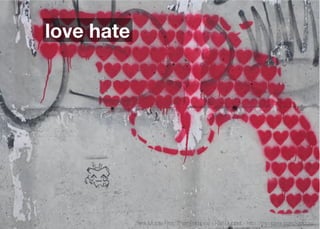 love hate




            Think Mobile First, Then Enhance - Karl Dubost - http://my.opera.com/karlcow
 