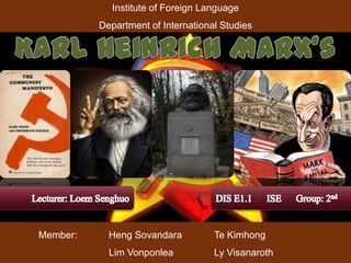 Institute of Foreign Language

Department of International Studies

Member:

Heng Sovandara

Te Kimhong

Lim Vonponlea

Ly Visanaroth

 