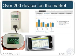 Over 200 devices on the market 
(Karlin, Ford, & Squiers, in press) B. Karlin 
 