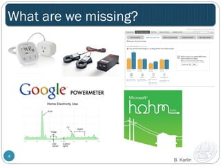 What are we missing? 
4 
B. Karlin 
 