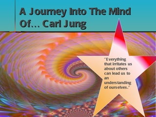 A Journey Into The Mind Of…  Carl Jung &quot;Everything that irritates us about others can lead us to an understanding of ourselves.&quot;   