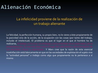 Alienación en Karl Marx