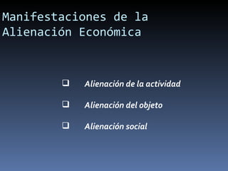 Alienación en Karl Marx