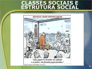 CLASSES SOCIAIS E
ESTRUTURA SOCIAL




                    81
 