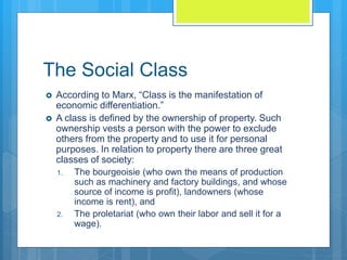 Marx Class Triangle Karl marx | PPTX