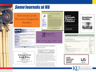 OPEN ACCESS POLICY FOR UNIVERSITY OF
KANSAS SCHOLARSHIP
Faculty members grant permission to the university
to make a copy...