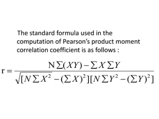 Karl pearson's coefficient of correlation | PPT