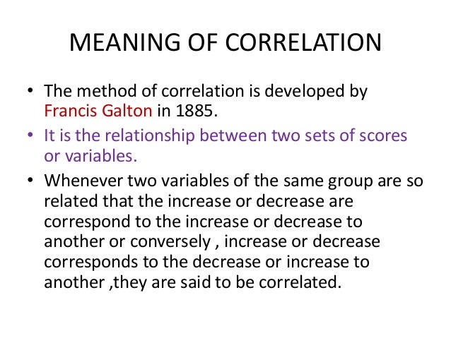 Karl Pearson S Coefficient Of Correlation