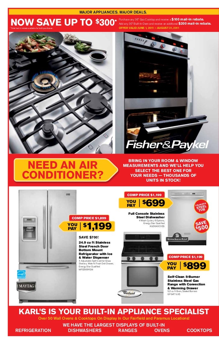 Appliance Sale at Karl's Appliance