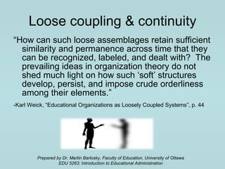 Karl weick's loosely coupled systems | PPT