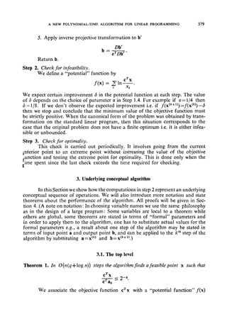 A New Polynomial-Time Algorithm for Linear Programming | PDF