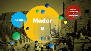Mader
a
Adobe
Piedras.
Extracción
y
transporte
 