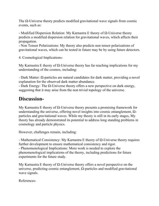 Karnastra E: A Unified Theory of Quantum Gravity and Cosmology | PDF