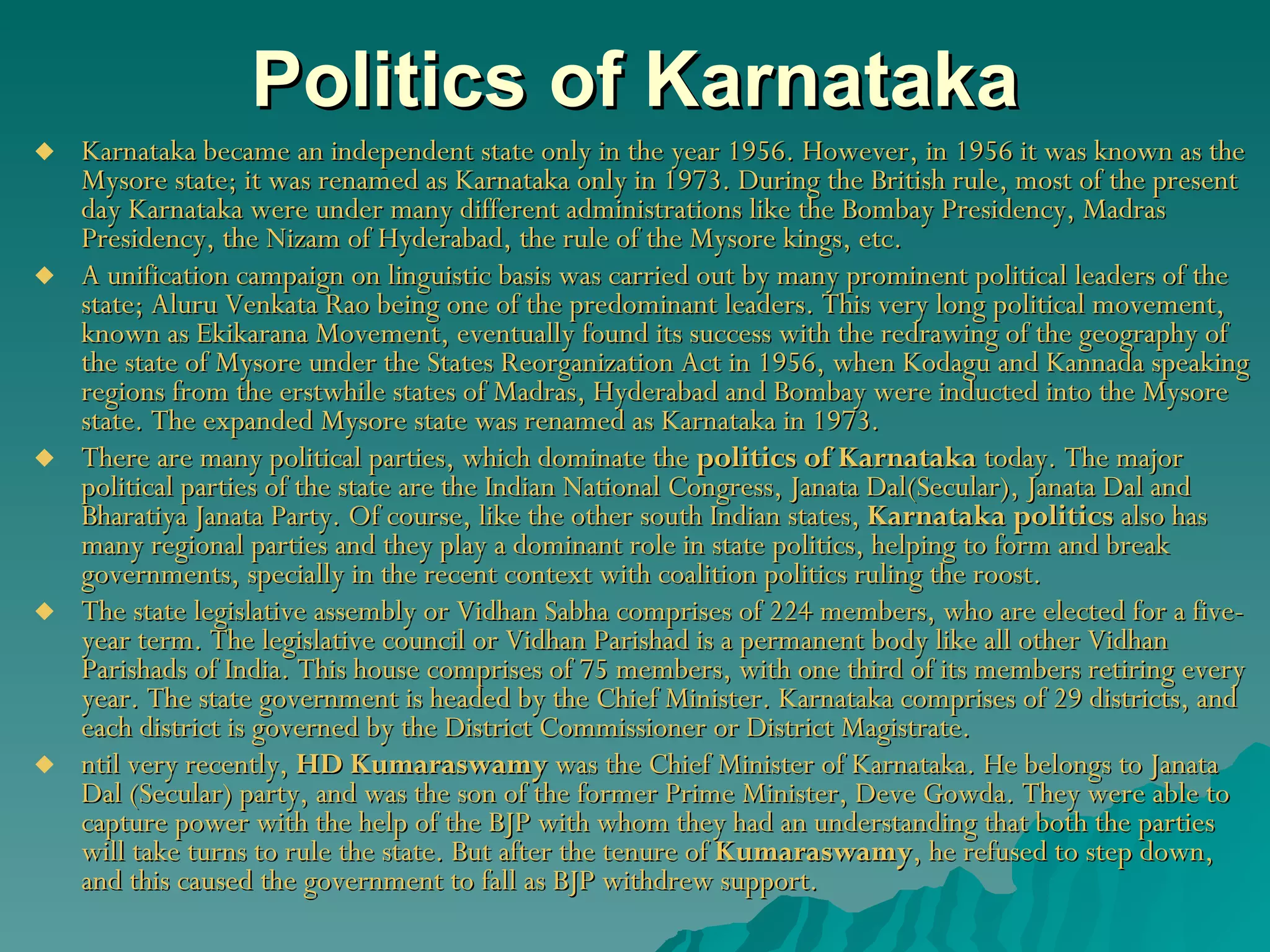 Karnataka State | PPT