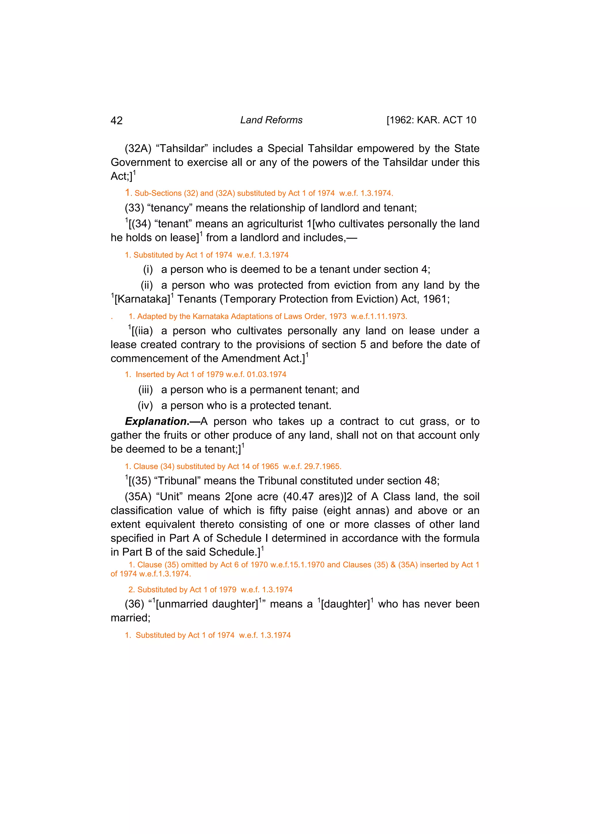 Karnataka land-reforms-act-1961 | PDF