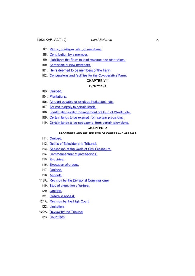 What Is Karnataka Land Reforms Act 1961
