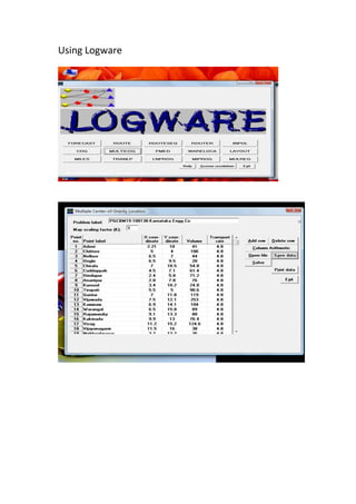 Using Logware
 