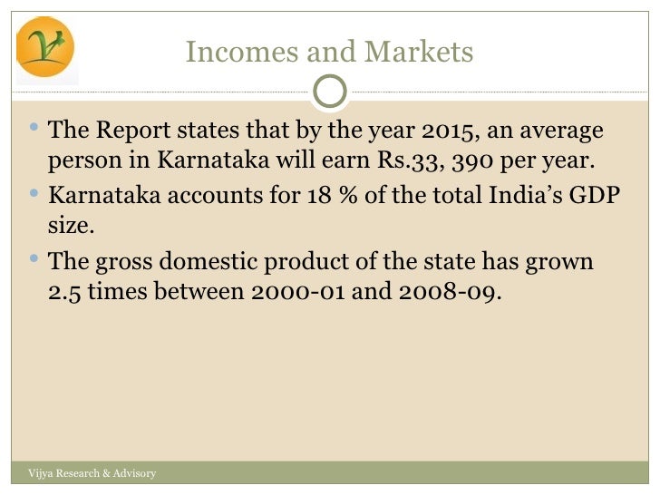 Karnataka markets and industry 2010 vijya research