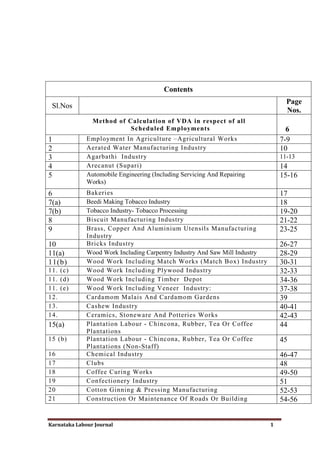 Karnataka minimum wages | PDF