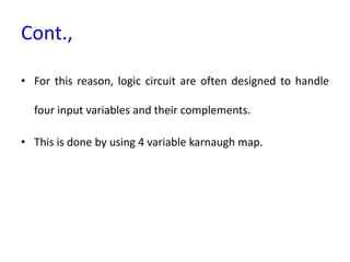 Karnaugh map | PPTX