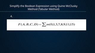Karnaugh Map and Tabulation Method (group 6).pptx