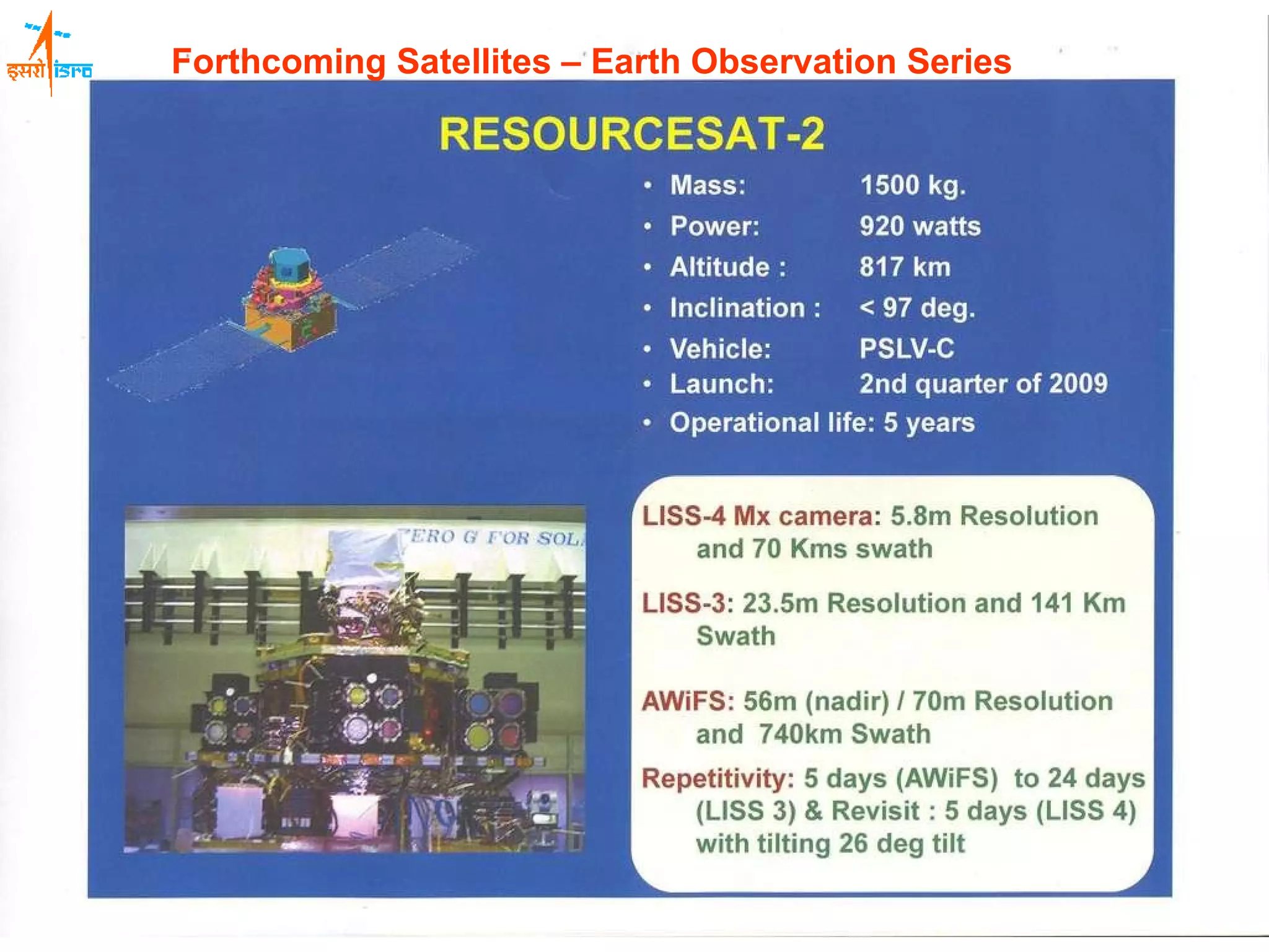 Forthcoming Satellites – Earth Observation Series   