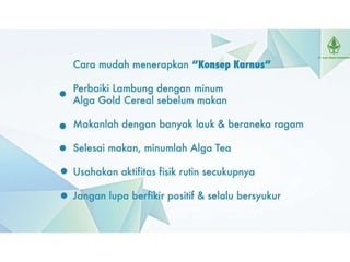 Konsep Karnus solusi untuk Penyakit Degeneratif | PPT